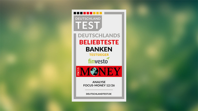 finvesto Deutschlands beliebteste Depotbank 2026 Siegel Focus Money und Deutschland Test